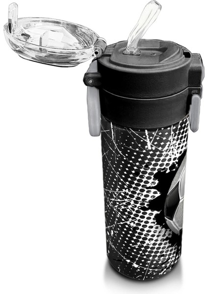 Kids Futbol Desenli Pipetli ve Direkt Içim Çelik Termos 500 ml 31816 indirimleri