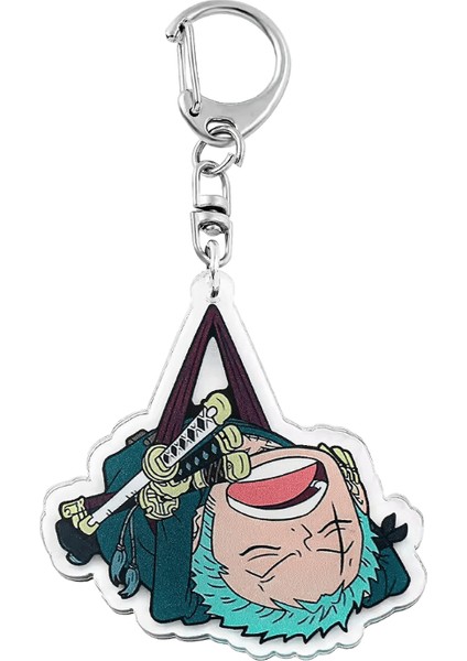 Anime Tek Parça Anahtarlık Karikatür Figür Maymun D Luffy Roronoa Zoro Akrilik Rozet Kolye Anahtarlık Kawaii Takı Aksesuarları Renk:roronoa Zoro (Yurt Dışından)