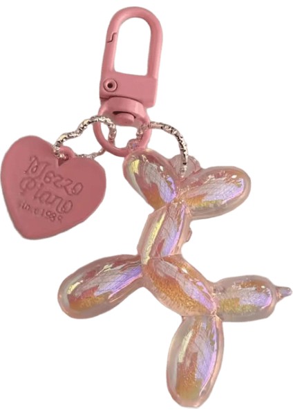 Kadınlar Için Balon Köpek Anahtarlık Sevimli Karikatür Çanta Dekorasyon Karanlıkta Glow Çiçek Charms ile Köpek Anahtarlık Kız Arkadaş Hediye (Yurt Dışından)