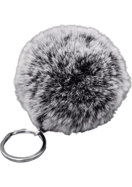 4cm 8cm Kaık Tavşan Kürk Top Anahtarlık Sevimli Şeker Renkleri Ponpon Yapay Tavşan Kürk Anahtarlık Kadın Araba Çantası Anahtarlık (Yurt Dışından)
