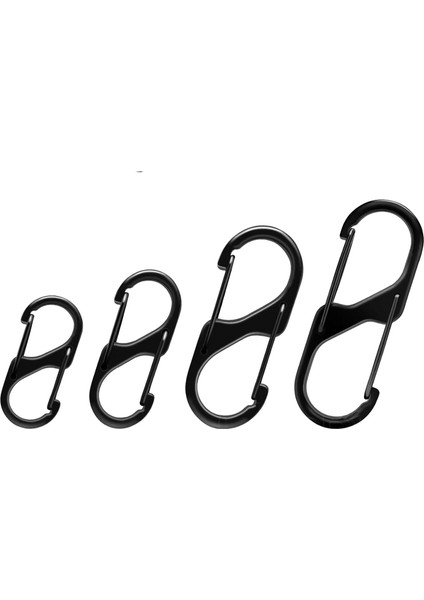 5 Adet Mini S Karabina Anahtarlık Yapış Kanca Bahar Klip Paracord Ipi Asılı Anti-Hırsızlık Anahtarlık Anahtarlık Aksesuarları 32 ~ 60MM (Yurt Dışından)