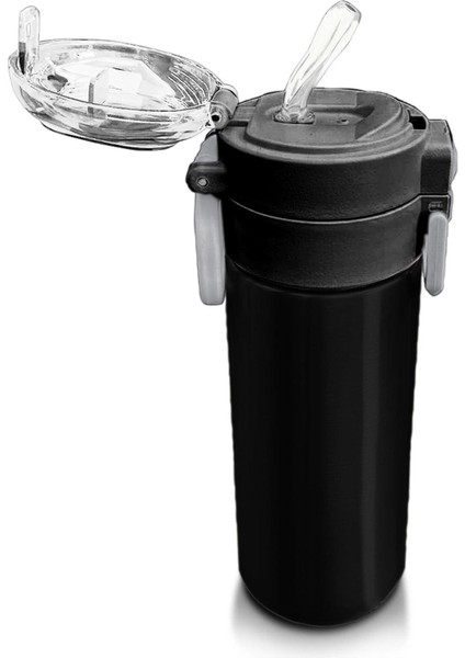 Kids Siyah Pipetli ve Direkt Içim Çelik Termos 500 ml 31827 indirimleri