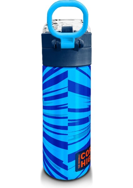 Kids Lacivert Mavi Basketbol Desenli Pipetli ve Direkt Içim Çelik Termos 500 ml 31833 modelleri