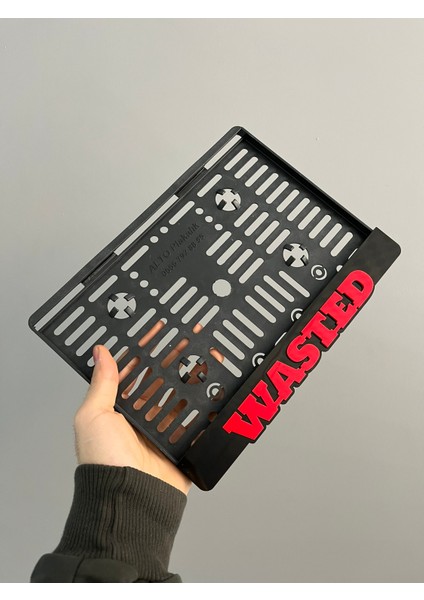 Wasted Yazılı Pleksi Plakalık