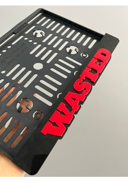 Wasted Yazılı Pleksi Plakalık modelleri
