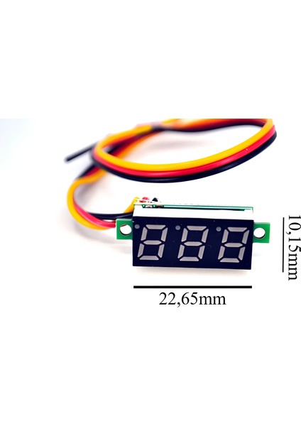 Dijital Dc Voltmetre 0-100V Mavi Rakam Çerçevesiz Küçük Dikdörtgen Voltmetre fiyatları