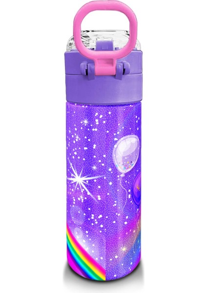 Kids Mor Unicorn Desenli Pipetli ve Direkt Içim Çelik Termos 500 ml 31837 modelleri