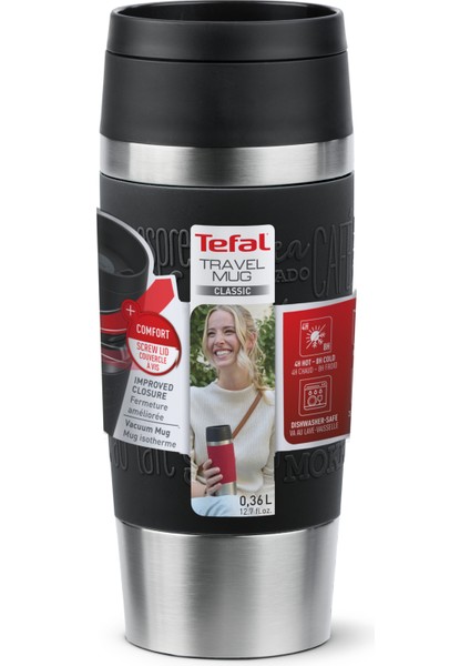 Travel Mug 0,36 Litre Seyahat Tipi Termos [Siyah] - 3110601333 modelleri