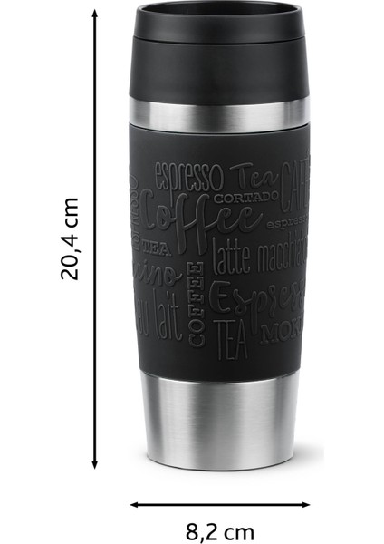Travel Mug 0,36 Litre Seyahat Tipi Termos [Siyah] - 3110601333 fırsatları