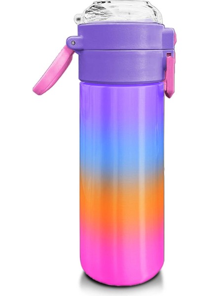 Kids Renk Geçişli Desenli Pipetli ve Direkt Içim Çelik Termos 500 ml 31875 fiyatları