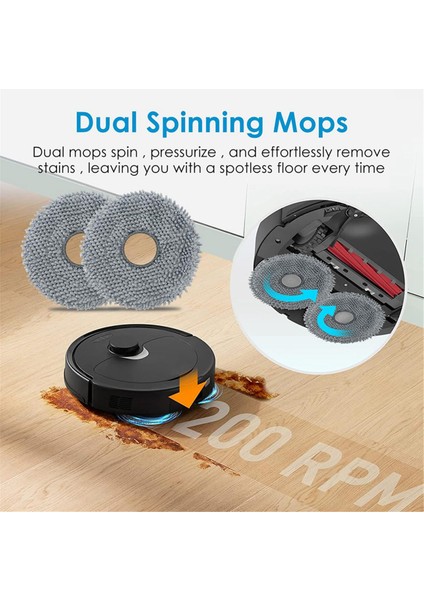 Qs/q Pro/q Maxv/q Master/q Plus/q Curv Vakum Parçaları Için 20 Adet Mop Ped Toz Torbası (Yurt Dışından)