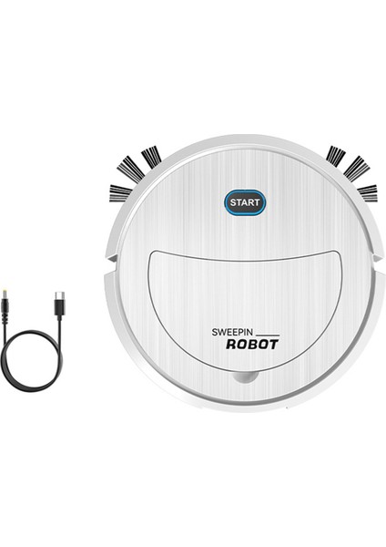 Robot Süpürge 3'ü 1 Arada Elektrikli Süpürme Ultra Ince Sessiz Robotik Beyaz (Yurt Dışından) modelleri