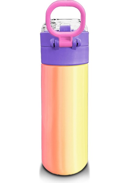 Kids Renk Geçişli Pipetli ve Direkt Içim Çelik Termos 500 ml 31868 modelleri