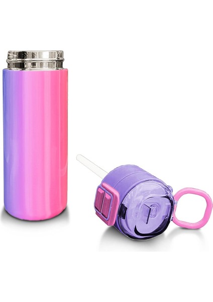 Kids Renk Geçişli Pipetli ve Direkt Içim Çelik Termos 500 ml 31868 fırsatları