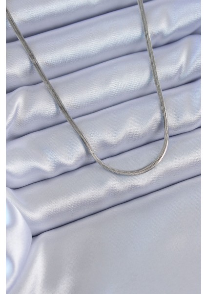 Çelik Gümüş Renk İnce İtalyan Zincir Model 60 cm Kadın Kolye fiyatları