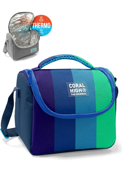 Kids Renkli Çizgili Thermo Beslenme Çantası 11797