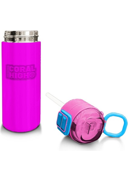 Kids Pembe Pipetli ve Direkt Içim Çelik Termos 500 ml 31843 fırsatları