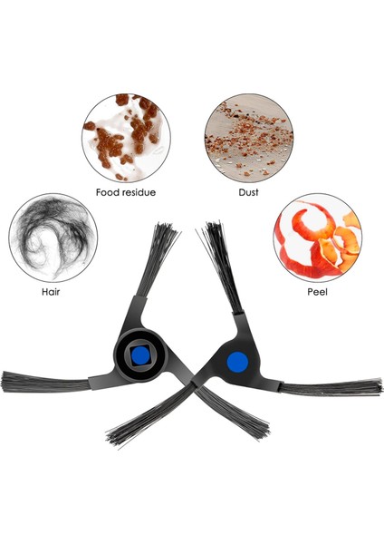 X2 Omni / Pro X2 Için Yan Fırça Yedek Parçaları, Robotik Vakum Fırçası Aksesuarı (Yurt Dışından)