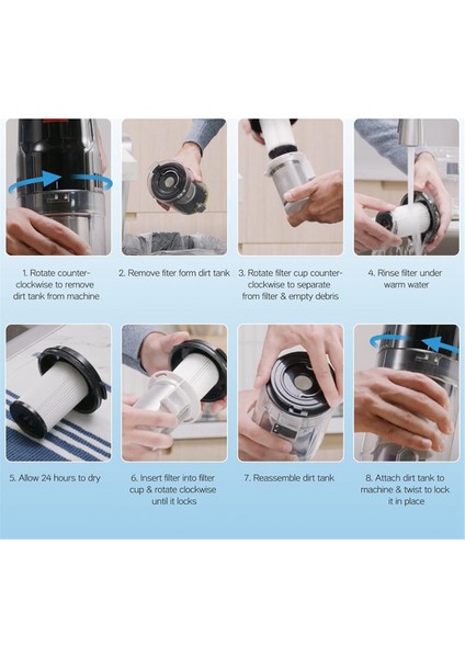 Cleanview Xr 200W / Pet 300W Kablosuz Dikey Elektrikli Süpürge Için Yedek Filtre, 1638010'U Değiştirin (Yurt Dışından) indirimleri