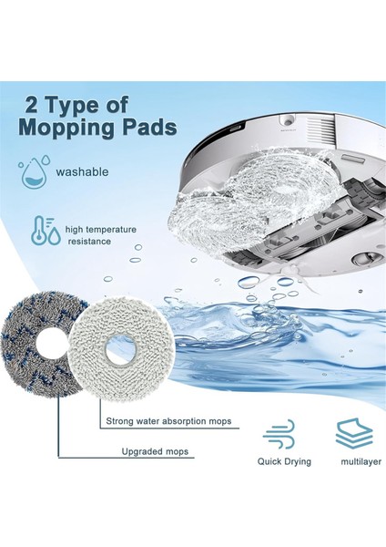 T20 Omni Elektrikli Süpürge Yedek Parça Kitleri Ana Yan Fırça Hepa Filtreler Paspas Bezi Toz Torbaları Aksesuarlar (Yurt Dışından) fırsatları