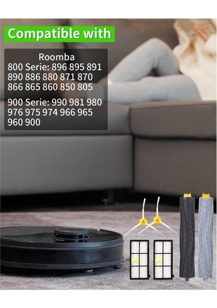 800 900 Serisi 805 864 871 891 960 961 964 980 Robotik Süpürge Parçaları Için Fırça Değişimi (Yurt Dışından)