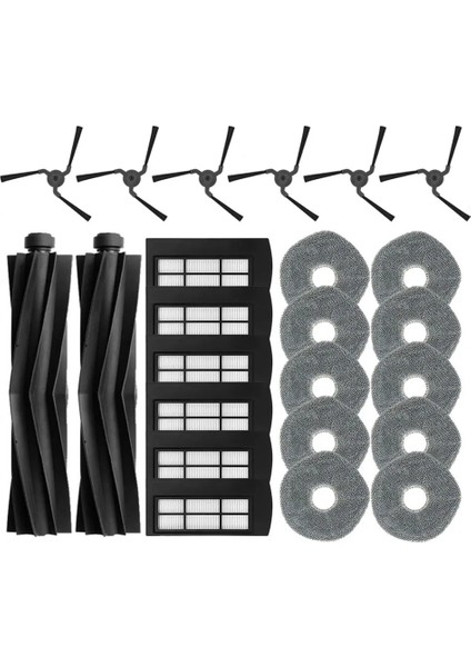 X9 Pro Ana Yan Fırça Hepa Filtre Paspas Bezi Robot Süpürge Yedek Parçaları (Yurt Dışından)