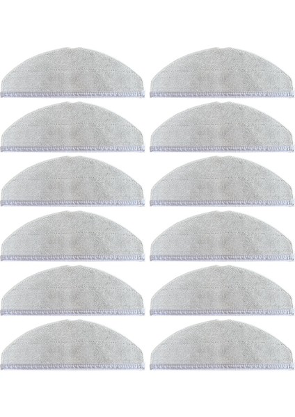 L60 / L50 Serisi Robot Süpürge Yedek Parçaları Yıkanabilir Ped Için 12 Adet Paspas Bezi (Yurt Dışından)