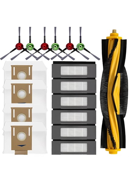 T8 T8+T8 Max Station Robotik Süpürge Parçaları Silindir Yan Fırçalar Toz Torbaları Filtre (Yurt Dışından)