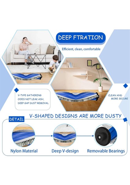 T30S / Combo Robot Süpürge Ana Yan Fırça Hepa Filtre Paspas Bezi Toz Torbaları Parçaları (Yurt Dışından)