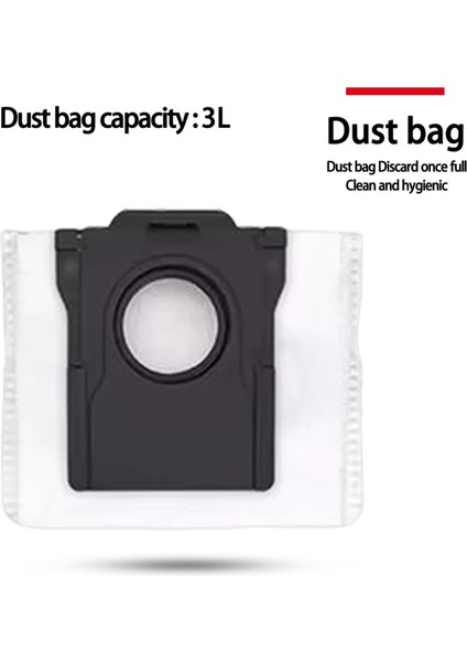 D10 Plus Gen 2/RLD32GD Robot Süpürge Aksesuarları Kiti Parçaları Ana Yan Fırça Filtre Toz Torbası Paspas Bezi (Yurt Dışından)