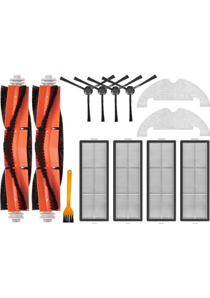 Bot D10 Plus RLS3D Robot Süpürge Için Aksesuar Seti Hepa Filtre Paspas Ana Yan Fırça Toz Torbası Değişimi (Yurt Dışından)