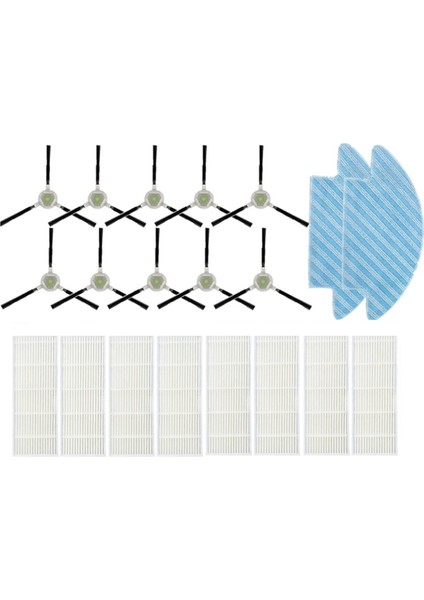 M210B M213S M210S M210 M213 Robotik Süpürge Paspas Pedleri Hepa Filtre Yan Fırçaları Için 20 Adet Yedek Parça (Yurt Dışından)