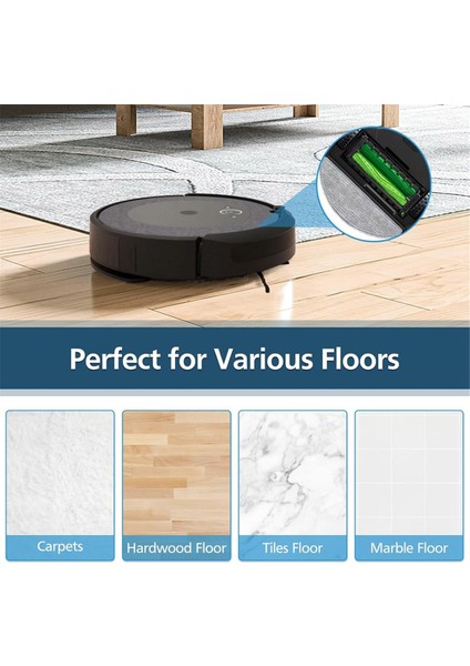 Combo I5+/ I5/ J5+/ J5 Robot Süpürge Için 4 Adet Yedek Mikrofiber Paspas Pedi Yıkanabilir ve Tekrar Kullanılabilir (Yurt Dışından)