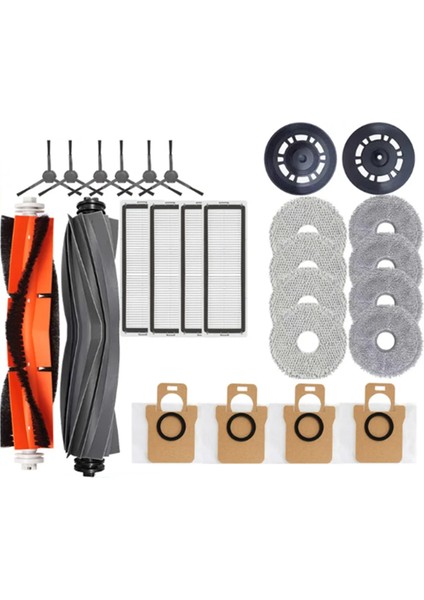 L30 Ultra Robotik Süpürge Için 26 Adet Yedek Parça Ana Yan Fırça Hepa Filtre Paspas Pedi Toz Torbası (Yurt Dışından)