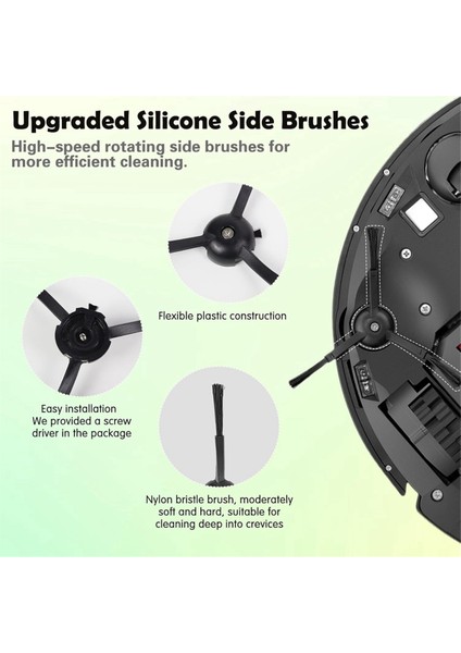 Q5 Max+ / Duoroller+ Robot Süpürge Ana Yan Fırça Hepa Filtre Toz Torbaları Yedek Parçaları (Yurt Dışından) fiyatları