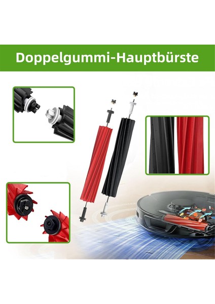 Q8 Max / +/q5 Pro/q5 Pro+ Elektrikli Süpürge Ana Yan Fırça Hepa Filtre Paspas Torbaları Yedek Parçaları (Yurt Dışından)