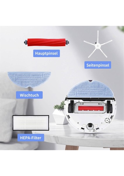 S7 S7+ Plus Maxv Pro Ultra Elektrikli Süpürge Ana Yan Fırça Hepa Filtre Paspas Bezi (Yurt Dışından) modelleri