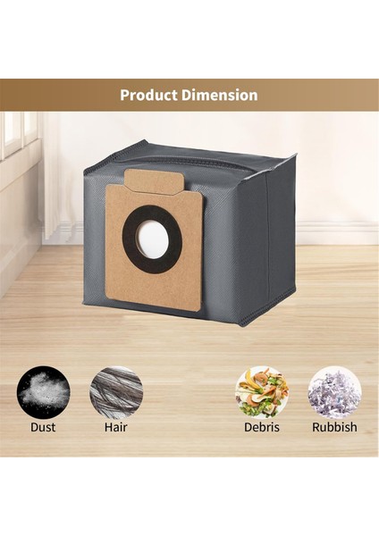 16 Paket Toz Torbası Temiz X8 Pro X10 Omni Robot Vakum Otomatik Boşaltma Istasyonu, 4 Katmanlı Yedek Aksesuar (Yurt Dışından)
