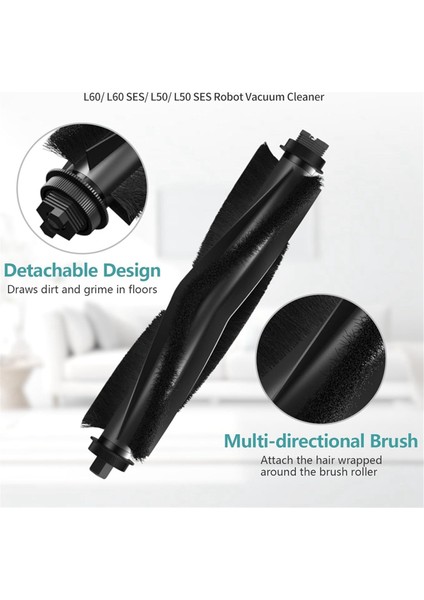 L50, L60 Robot Süpürge Serisi Süpürge Aksesuarları Kiti Için Yedek Parçalar (Yurt Dışından) indirimleri