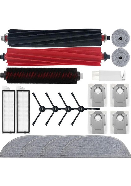 S8 Maxv Ultra Robot Süpürge Ana Yan Fırça Hepa Filtreler Paspas Bezi Toz Torbaları Yedek Parçaları (Yurt Dışından)