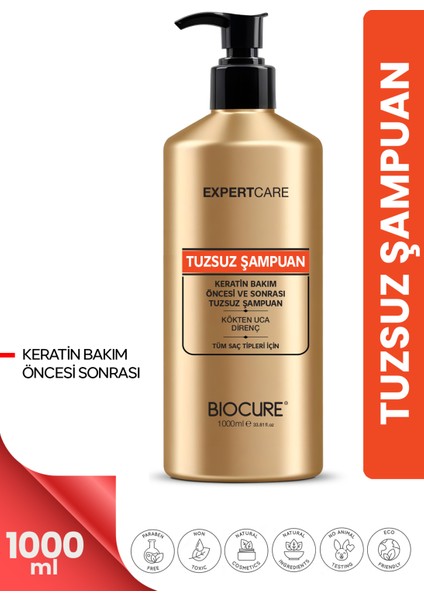 Tuzsuz - Arındırıcı Günlük Saç Bakım Şampuanı Şampuan / Parabensiz 1 Litre