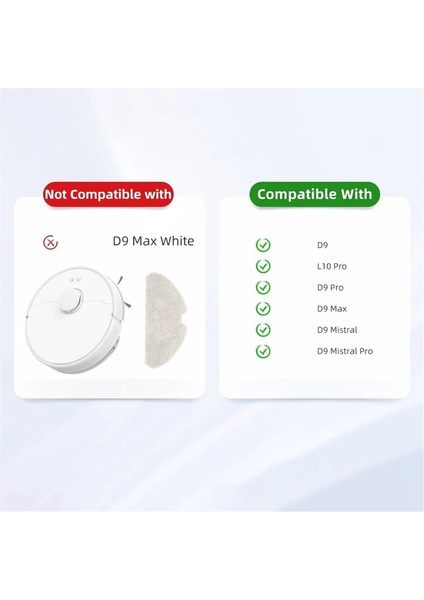D9, D9 Max, L10 Pro Robot Süpürge Yedek Parçaları Için Silindir Yan Fırça Filtre Parçaları (Yurt Dışından)