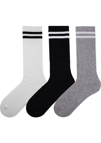 Çocuk Çemberli 3lü Dizaltı Çorap ONL-02675