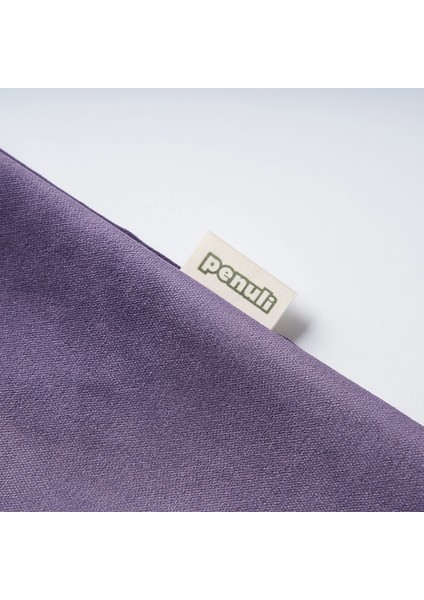 Mor Kadife Kırlent Kılıfı - Handmade - 45 x 45 cm Koltuk Yastığı modelleri