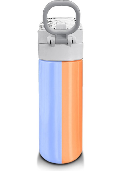 Kids Renkli Çizgili Desenli Pipetli ve Direkt Içim Çelik Termos 500 ml 31880 modelleri