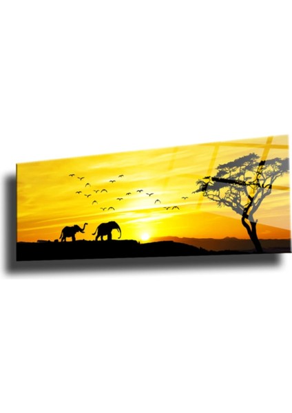 Fil Panoramik Cam Tablo,dekoratif Duvar Dekorasyonu modelleri