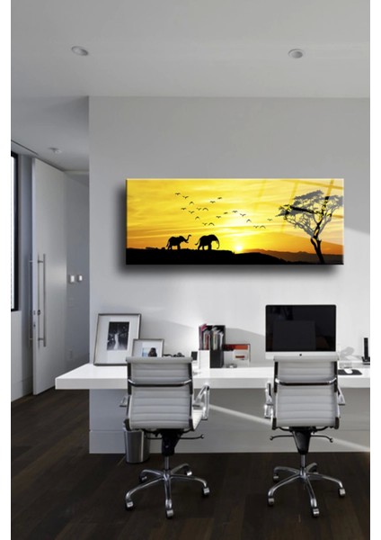 Fil Panoramik Cam Tablo,dekoratif Duvar Dekorasyonu indirimleri