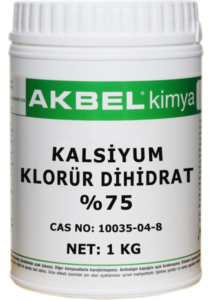 Kalsiyum Klorür Dihidrat 1 kg