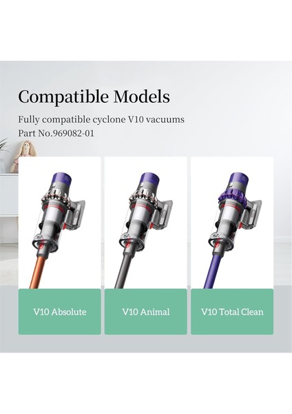 V10 SV12 Crodless Temizleyiciler Hepa Filtreleri Için Vakum Filtreleri Değişimi, Parça 969082-01'I Değiştirin (Yurt Dışından)