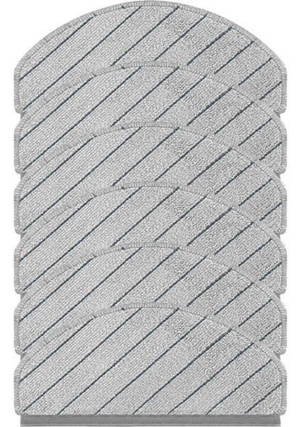 X1/N20/T10/T10 Turbo Robotik Süpürge Aksesuarları Pedleri Için 6 Adet Yedek Paspas Bezi (Yurt Dışından)